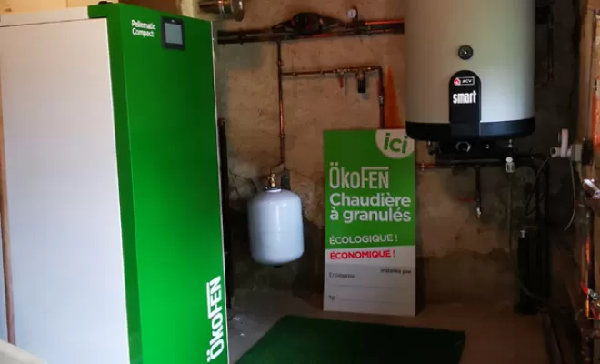 Remplacement d'une chaudière fioul par une chaudière à pellets, Montbrison, Marchand SAS